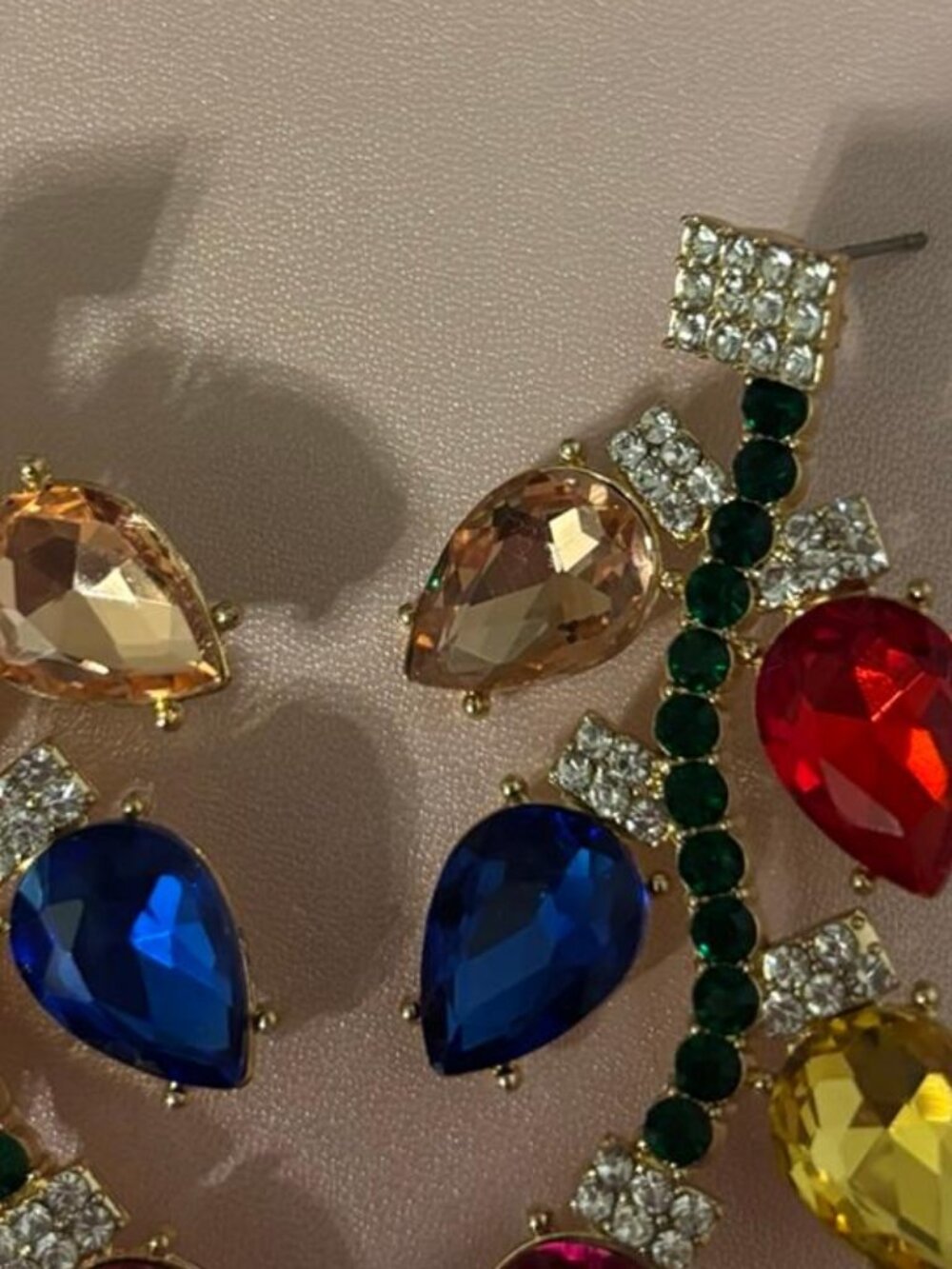 Christmas light earrings